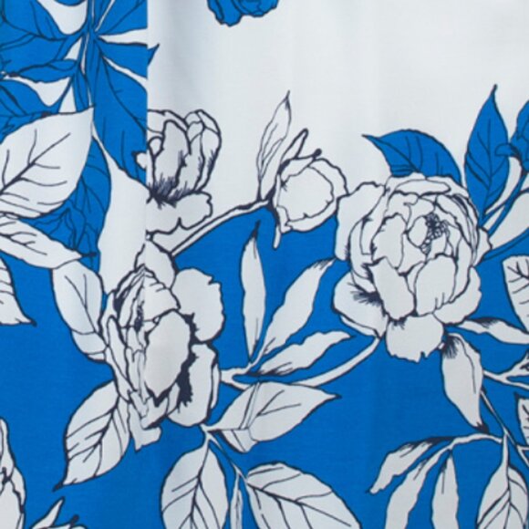 ADRIANNA PAPELL Puff Sleeve Floral Midi Dress - Picture 4 of 4